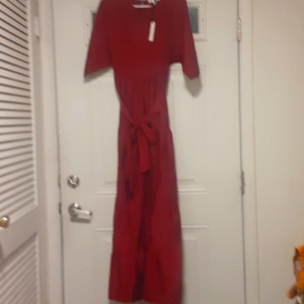 Burgundy dress